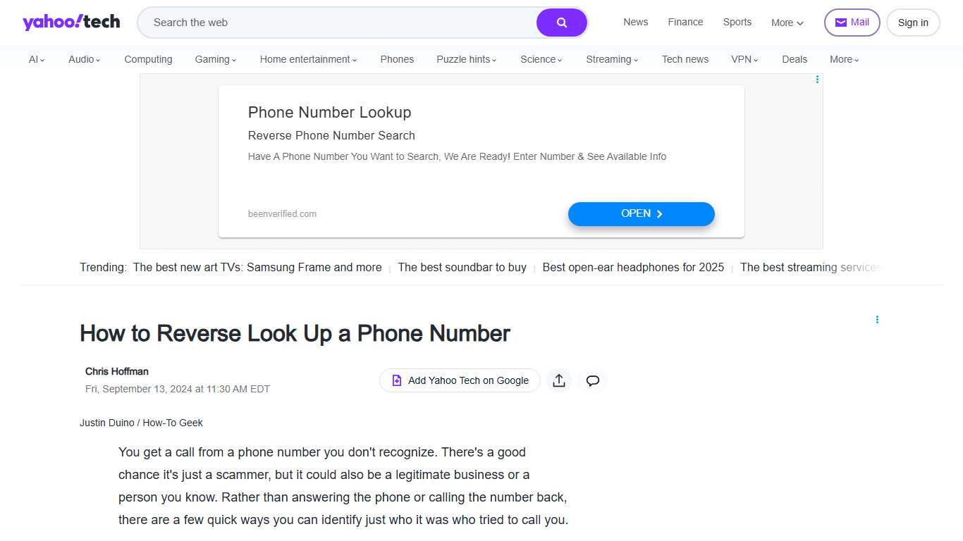 How to Reverse Look Up a Phone Number